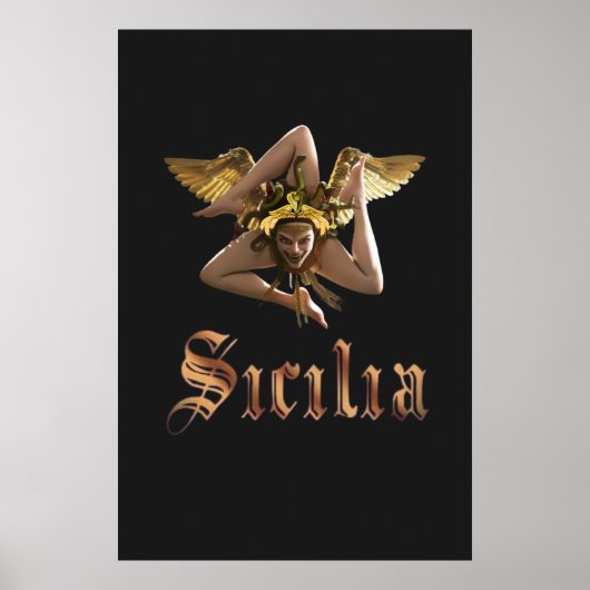 Affiche Trinacria sicilienne (Devant)