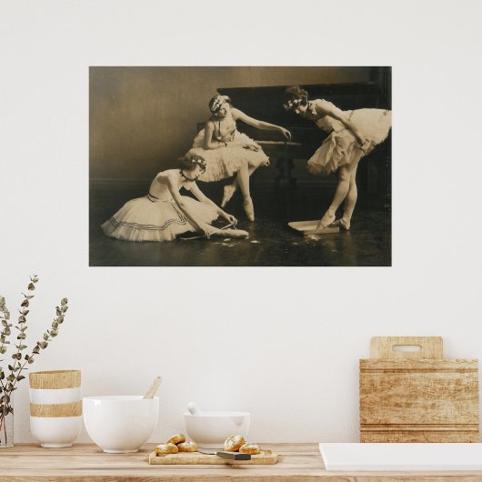 affiche trio ballerine (Cuisine)