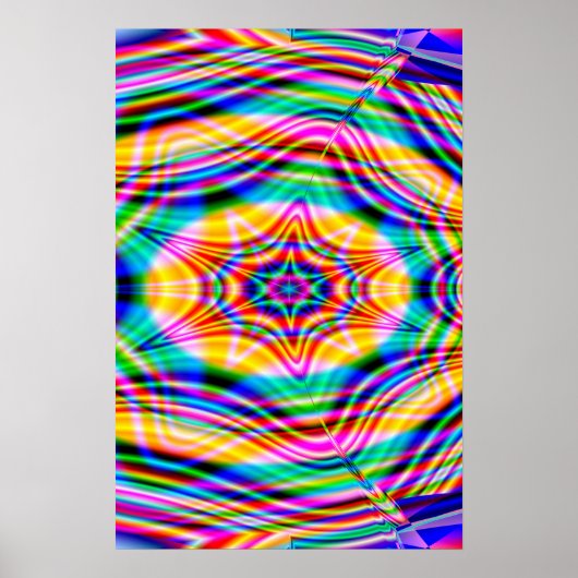 Affiche Trippy : Abstrait Psychédélique (Devant)