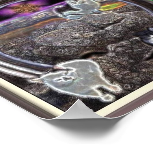 Affiche Trippy Cats (Coin)