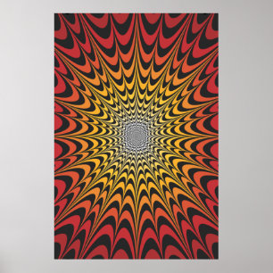 Affiche Trippy : Illustration radiale