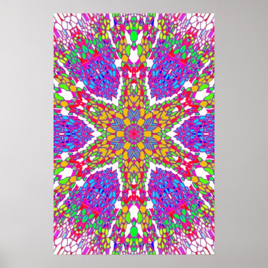 Affiche Trippy : Psychédélique Abstraite (Devant)