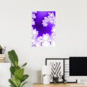 Affiche Trippy : Violet Fractal (Bureau à domicile)