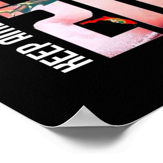 Affiche Trump 2020 Florida Red Wave (Coin)