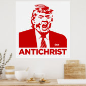 Affiche TRUMP ANTICHRIST 2017 (Cuisine)