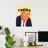 Affiche Trump/Crétin (Bureau à domicile)