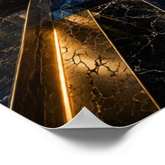 Affiche Tunnel Cube Infini - (Coin)