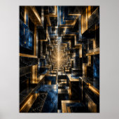 Affiche Tunnel Cube Infini - (Devant)