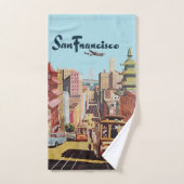Affiche TWA San Francisco art chromolithographie (Serviette à main)