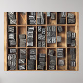 affiche type métal letterpress (Devant)