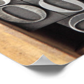 affiche type métal letterpress (Coin)