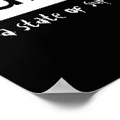 affiche typographique paradisiaque noir et blanc (Coin)