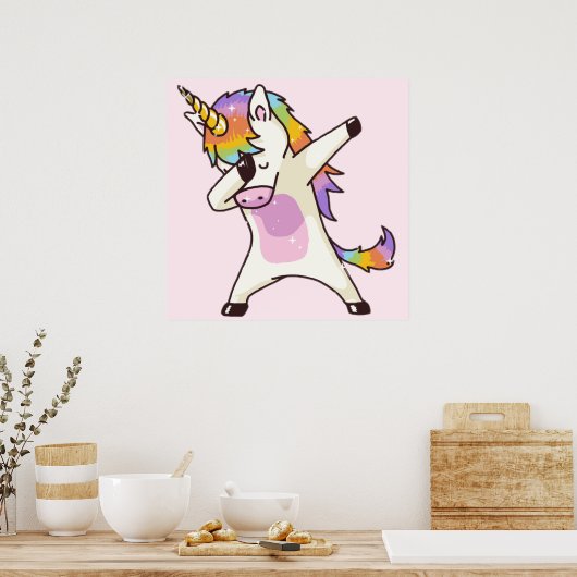 Affiche Unicorn Dab (Cuisine)