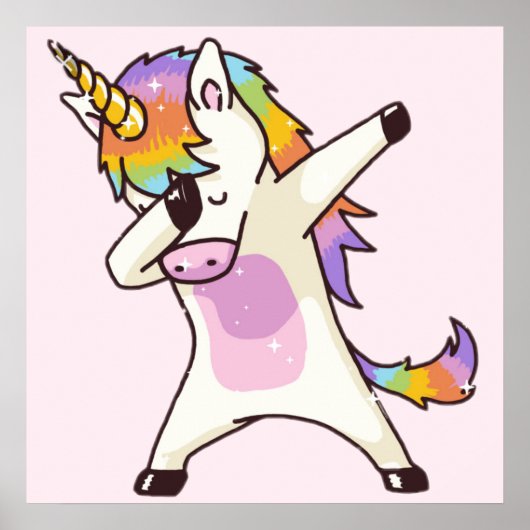 Affiche Unicorn Dab (Devant)