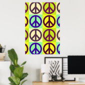 Affiche unique Pop Art Peace (Bureau à domicile)