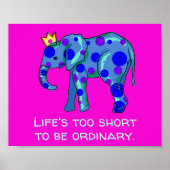 Affiche unique sur les éléphants (Devant)