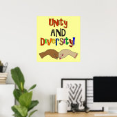 Affiche UNITÉ ET DIVERSITÉ (Bureau à domicile)