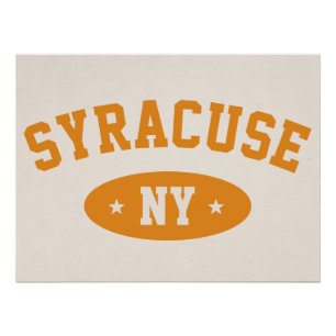 Affiche universitaire vintage de Syracuse NY de st