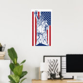 Affiche USA Liberty (Bureau à domicile)