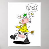 affiche vache punk (Devant)