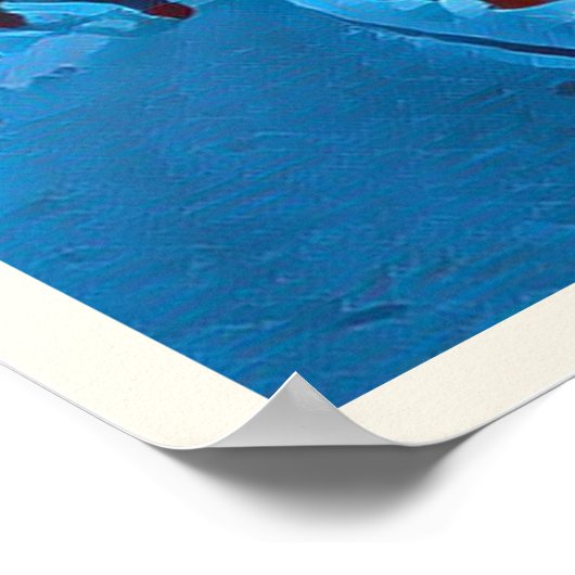 Affiche Val-Cenis Station de ski (Coin)