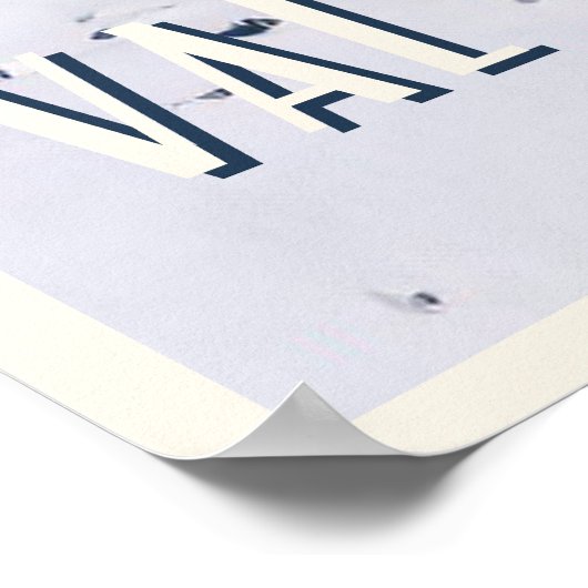 Affiche Val d'Isère Station de ski (Coin)