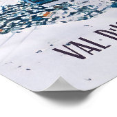 Affiche Val d'Isère Station de ski (Coin)