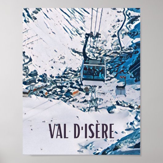 Affiche Val d'Isère Station de ski (Devant)