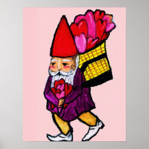 affiche VALENTINE DAY GNOMES