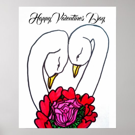 affiche VALENTINES DAS SWANS (Devant)