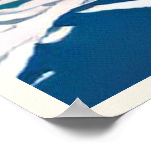 Affiche Valloire Station de ski (Coin)