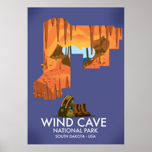 Affiche van de de wandelingsreis van het Park van Poster