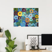 Affiche VAN GOGH FLEURS (Bureau à domicile)