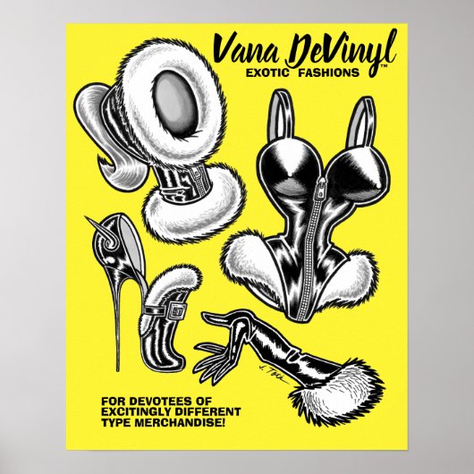 Affiche Vana DeVinyl™/Exotic Fashions (Devant)