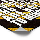 Affiche Vapeur Pas De Vente Aux Mineurs (Coin)