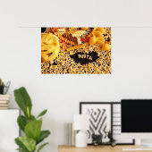 affiche variée de pâtes (Bureau à domicile)