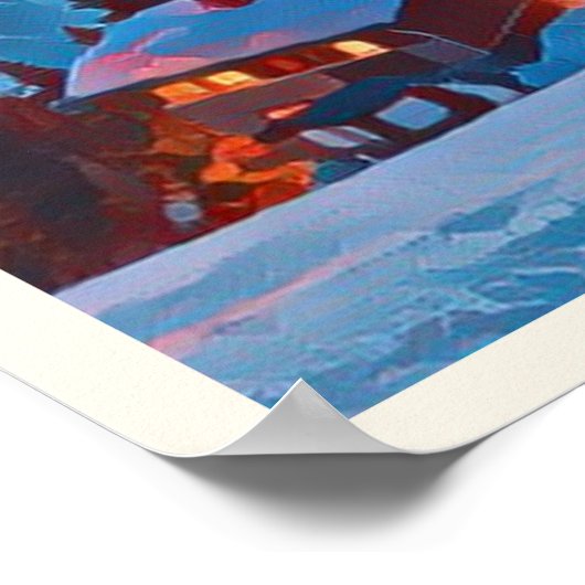 Affiche Vars Station de ski (Coin)