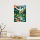 Affiche vectorielle graphique de Central Park (Cuisine)