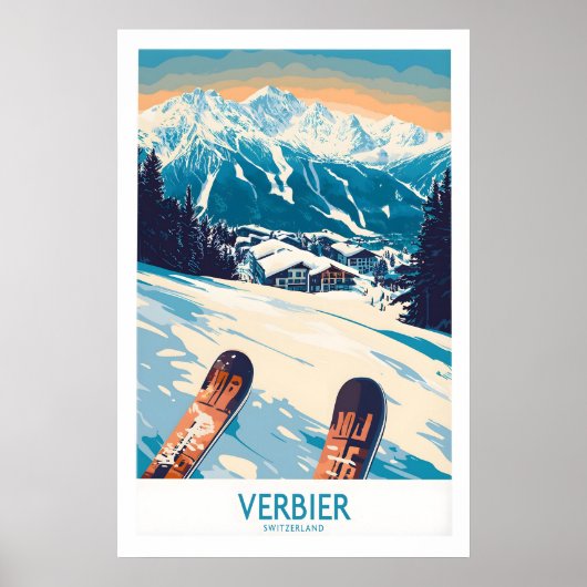 Affiche Verbier Suisse 1 (Devant)