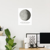 Affiche Vers la Lune et Retour (Bureau à domicile)