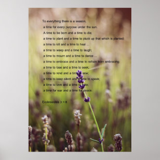 Affiche Verse Ecclesiastes