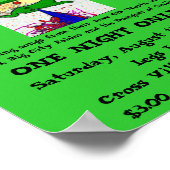 affiche verte ordinaire (Coin)