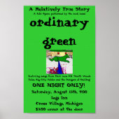 affiche verte ordinaire (Devant)