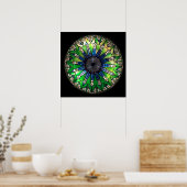 Affiche verte Tiffany (Cuisine)