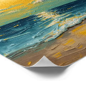 Affiche verticale de plage ensoleillée – Décoratio (Coin)