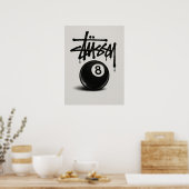 Affiche verticale graffiti 8 Ball (Cuisine)