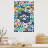 Affiche verticale pour le 25e anniversaire de Trad (Cuisine)