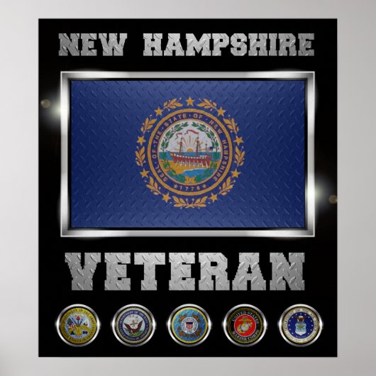 Affiche vétéran du New Hampshire (Devant)