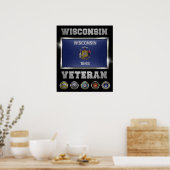 Affiche vétéran du Wisconsin (Cuisine)