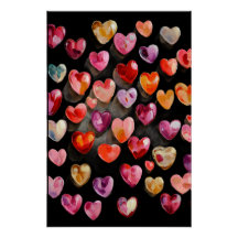 Affiche vibrante de la Saint-Valentin – Design Fan